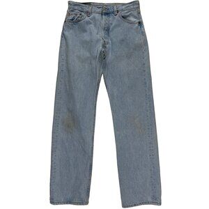 Vintage 90s Made in USA Levi's Button Fly 501xx Light Wash jeans mens 28x30